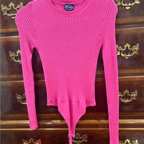 Pink Ribbed Bodysuit - Picture 2 of 5